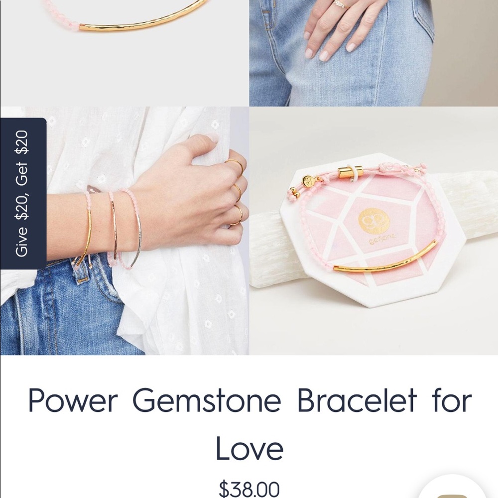 Gorjana Power Gemstone Bracelet for Love